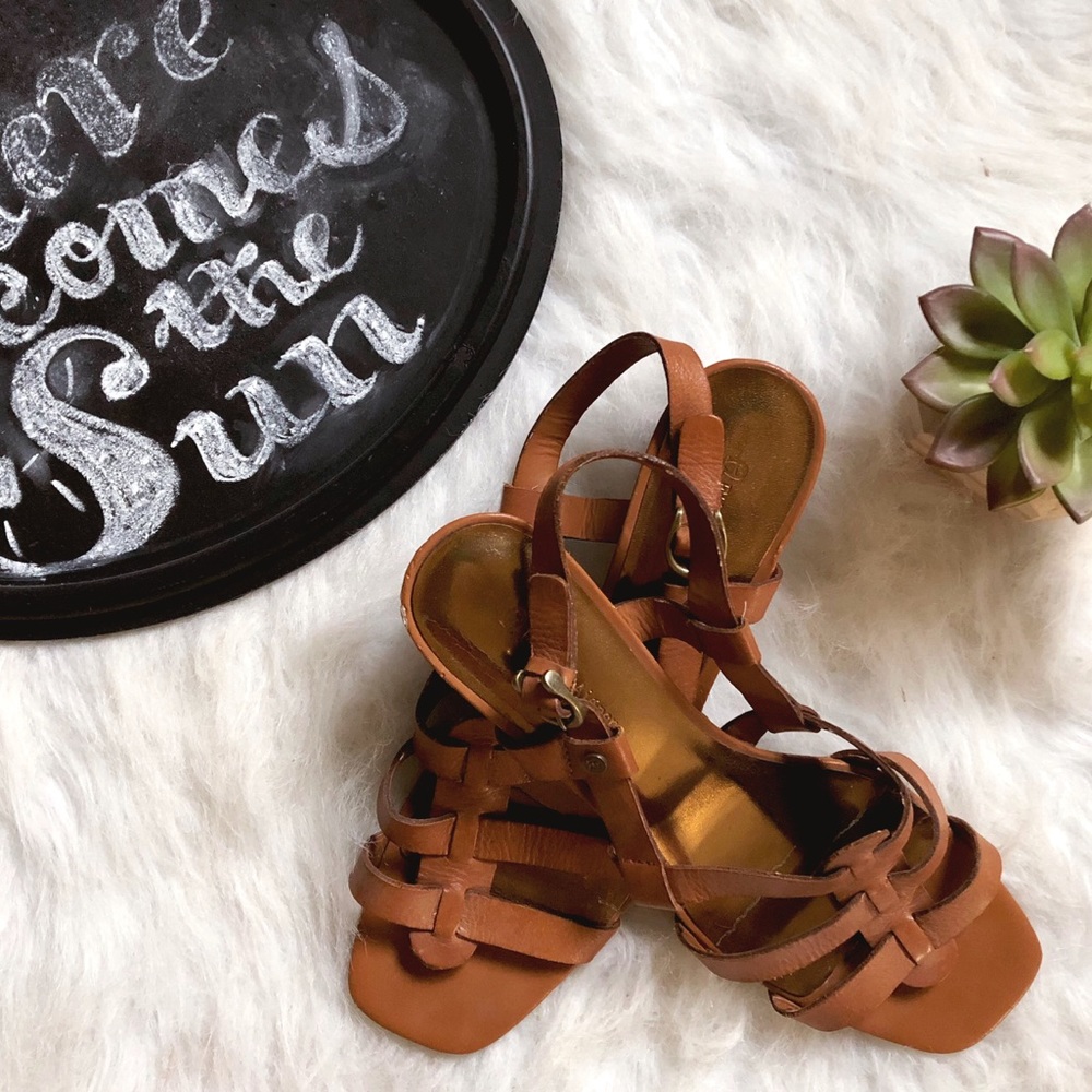 Vintage Etienne Aigner cage sandals